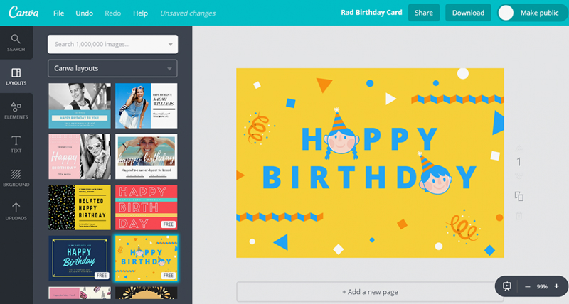 Интерфейс Canva Video