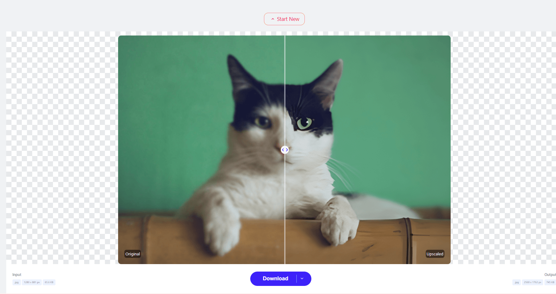Интерфейс Imagewith.AI