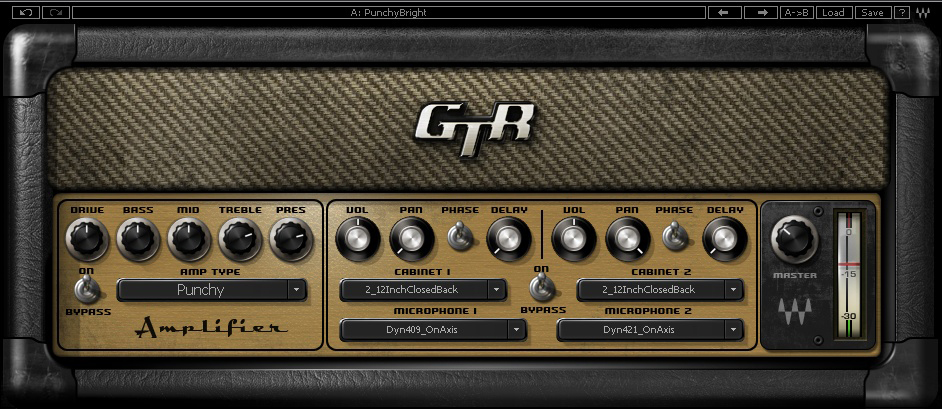 Интерфейс Waves GTR3