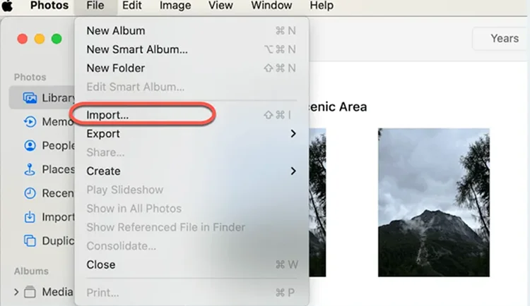 CR2 в приложении Photos на macOS