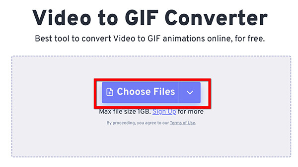 Загрузка видео в FreeConvert