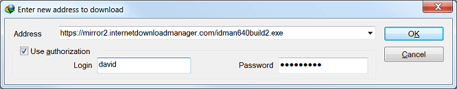 Окно Add URL в Internet Download Manager