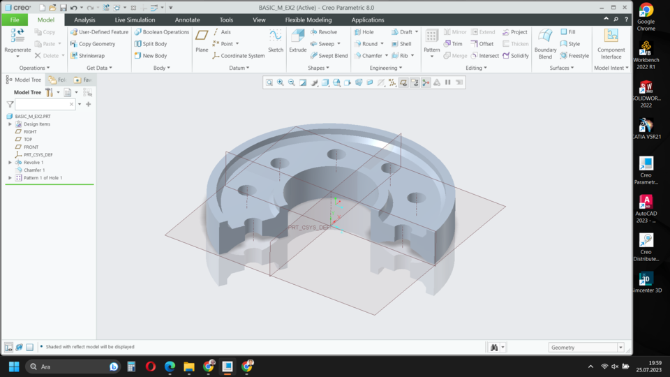 Интерфейс PTC Creo