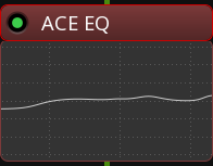 Встроенное отображение ACE EQ в channel strip Ardour