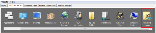 Панель Windows Secret в TweakNow PowerPack