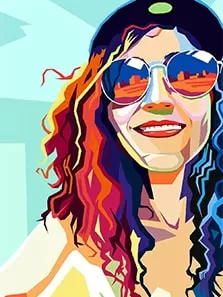 Пример WPAP-портрета Muse