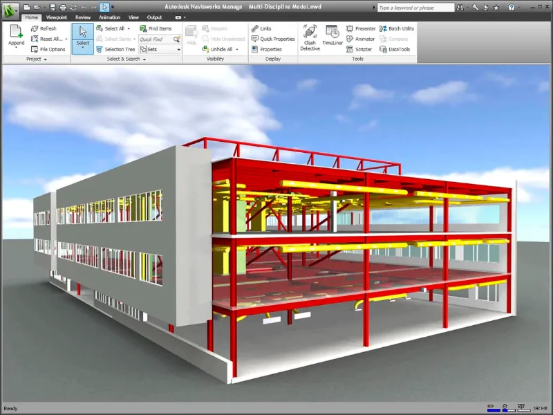 Интерфейс Navisworks