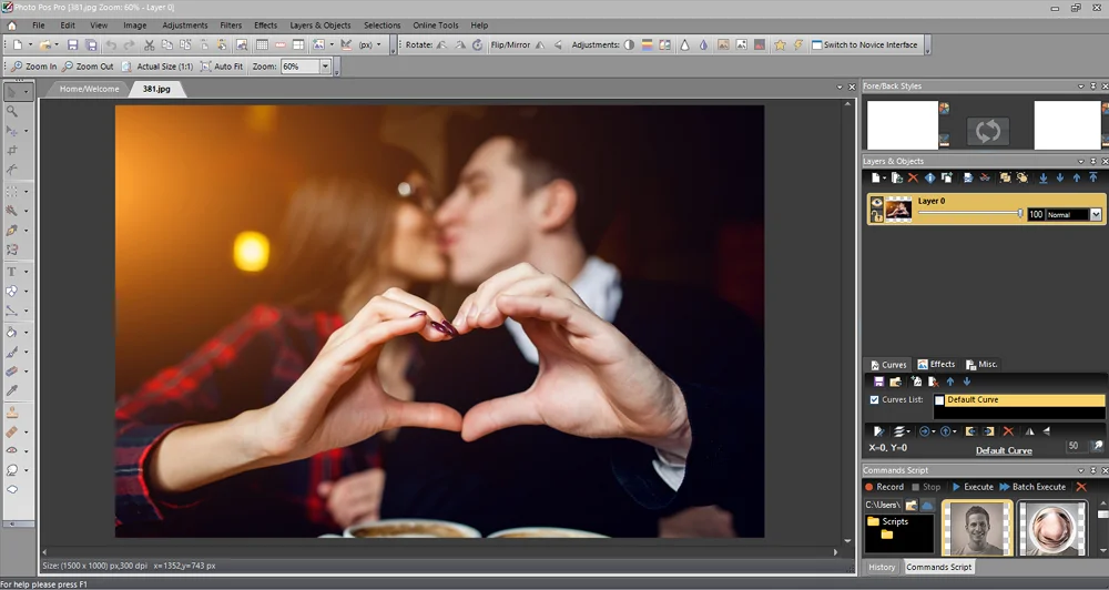 Интерфейс Photo Pos Pro