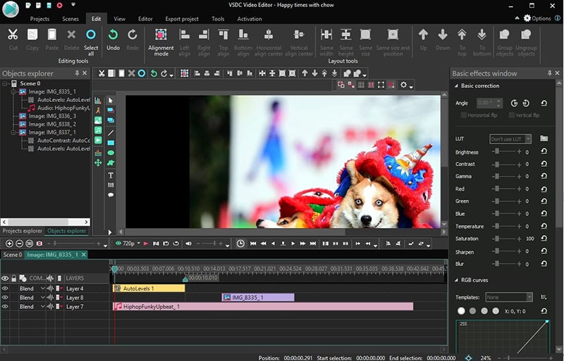 Интерфейс VSDC Free Screen Recorder: экран 1