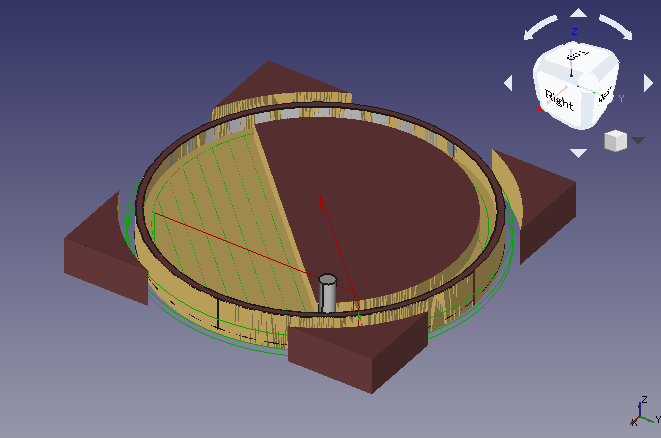 Симуляция траектории обработки в FreeCAD CAM