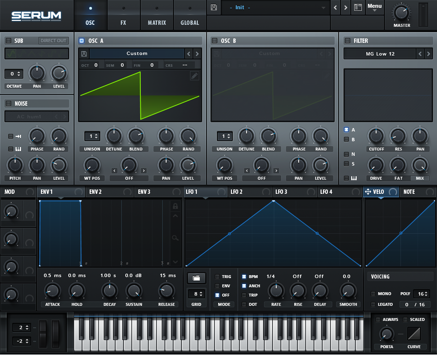Интерфейс Serum