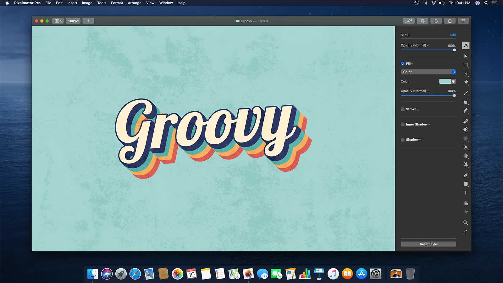 Рабочее пространство Pixelmator Pro