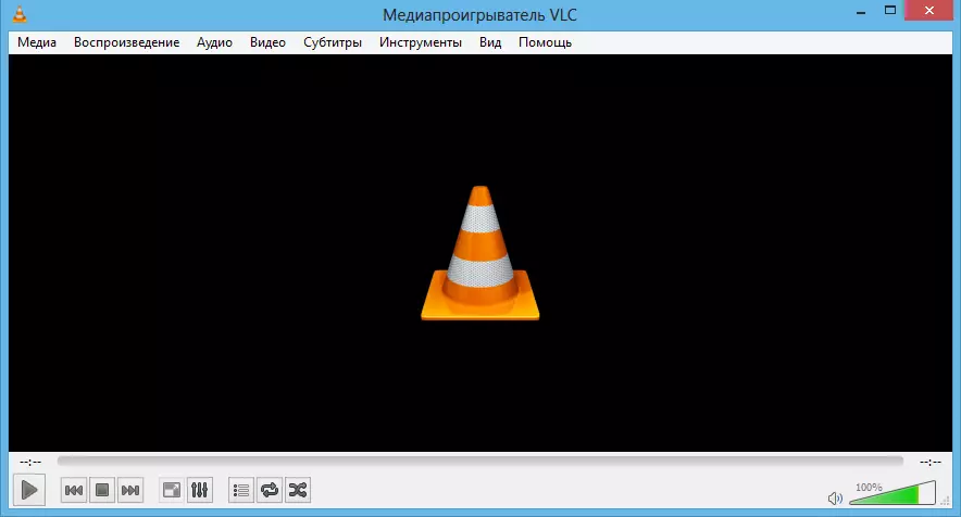 Окно VLC Media Player с воспроизводимым видео