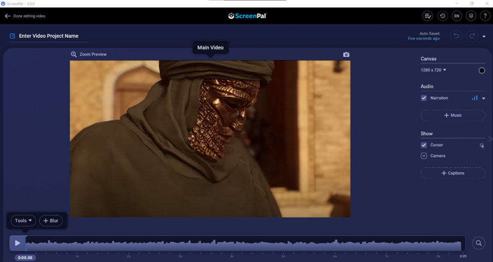 ScreenPal: интерфейс программы, изображение 1