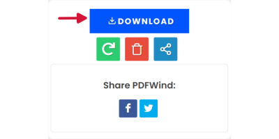 PDFWind: кнопка DOWNLOAD после конвертации