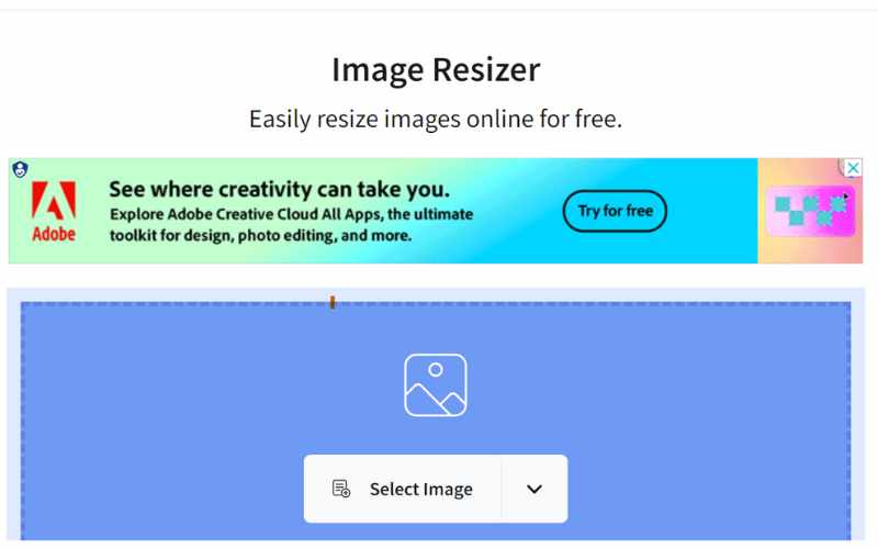 Онлайн-интерфейс ImageResizer.com для обработки партии