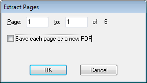 Infix PDF Editor: диалог Extract Pages и флажок Save each page as a new PDF