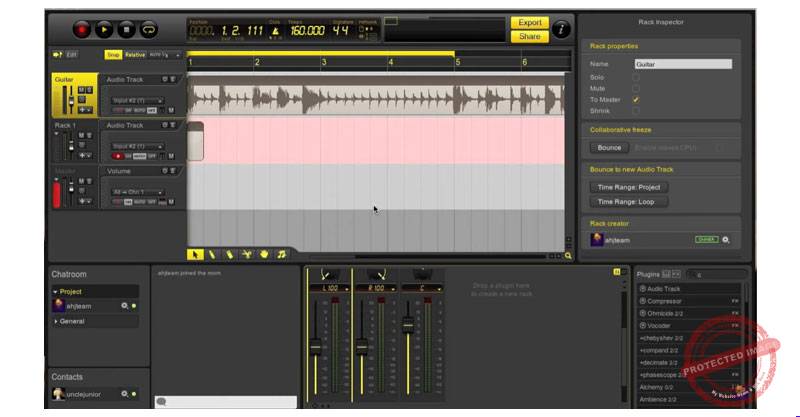 Интерфейс Ohm Studio