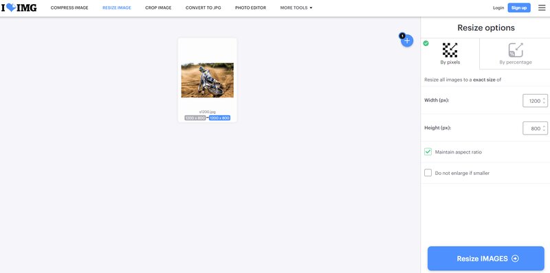 Сохранение обработанного PNG в iLoveIMG