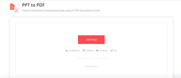 Инструмент EasePDF PPT to PDF