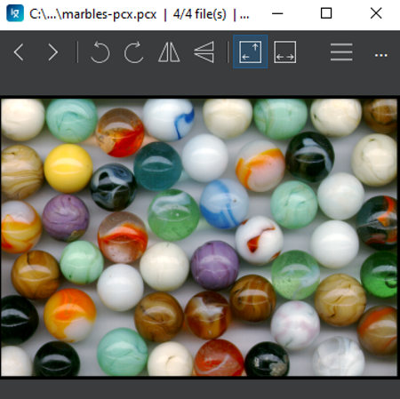 PCX открыт в ImageGlass