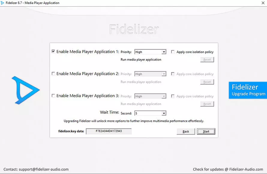 Интерфейс Fidelizer