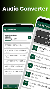 Audio Converter от The AppGuru: экран выбора и списка аудиофайлов