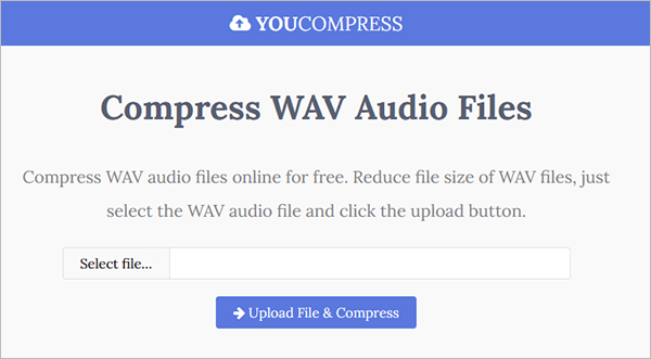 YouCompress: автоматическое сжатие WAV