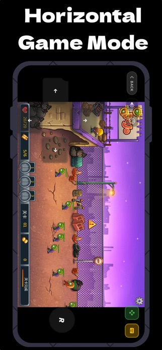 Горизонтальный игровой режим PocketFlash с виртуальным управлением