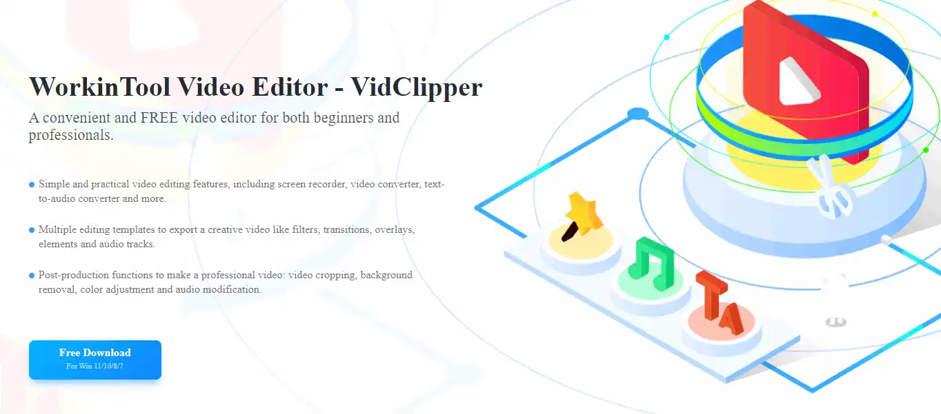 Интерфейс WorkinTool VidClipper