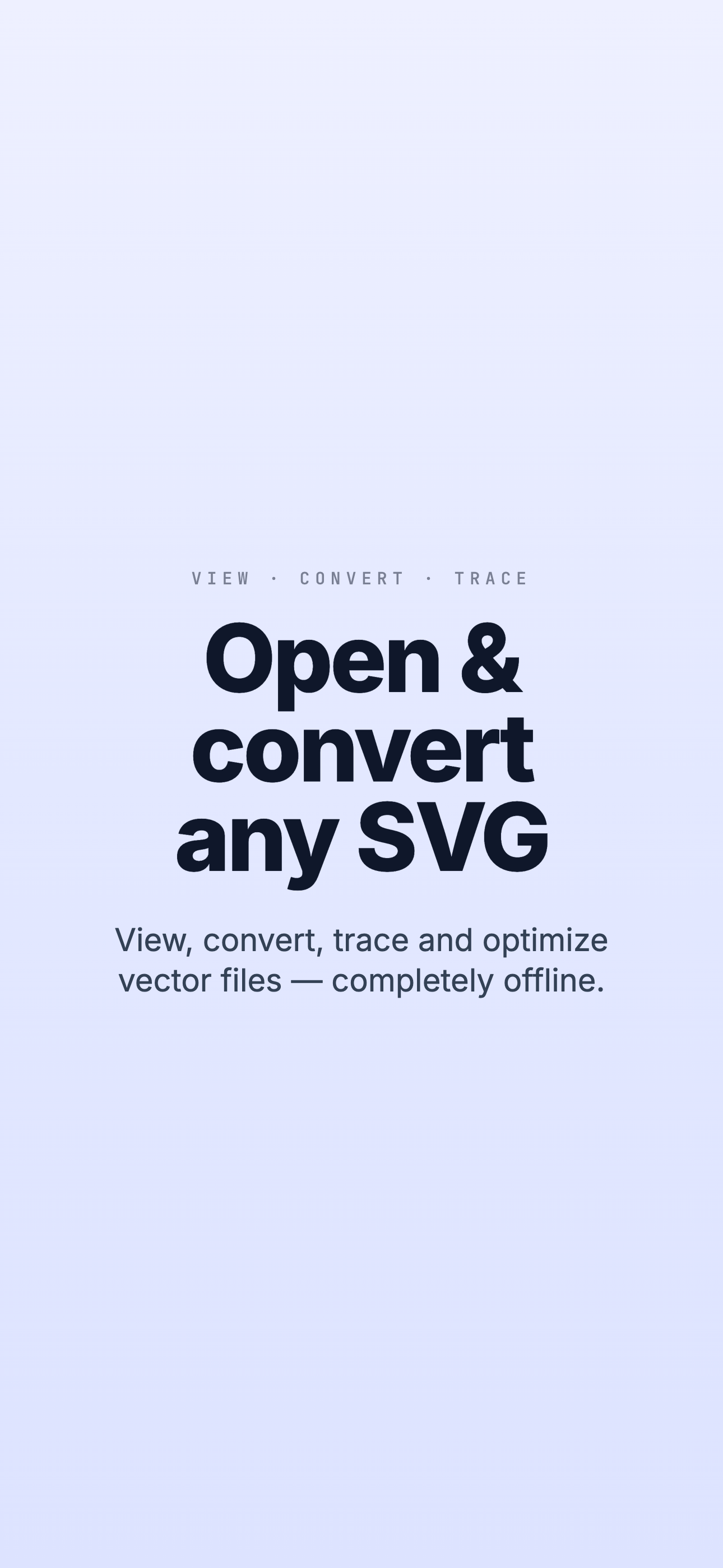 Экран просмотра SVG Converter & Viewer на iPhone