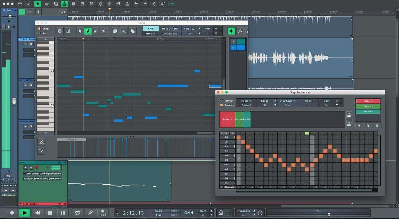 Интерфейс n-Track Studio