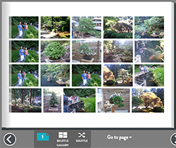 Редактор страницы фотокниги Snapfish с сеткой фотографий и панелью управления