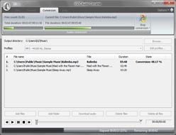 VSDC Free Audio Converter во время конвертации