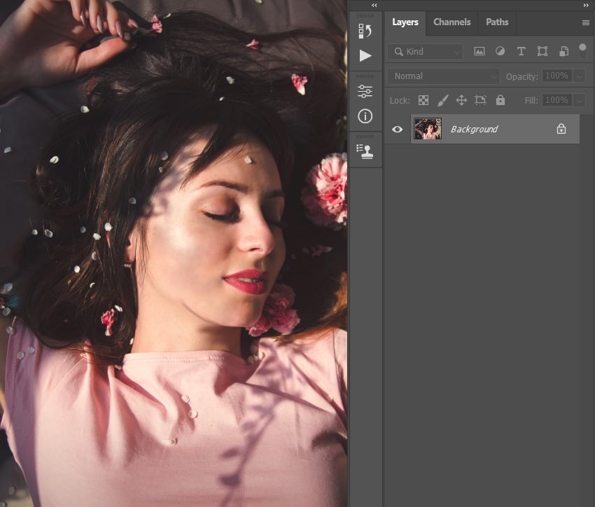 Работа Clone Stamp в Adobe Photoshop при удалении темного участка