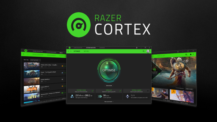 Игровая библиотека и инструменты Razer Cortex