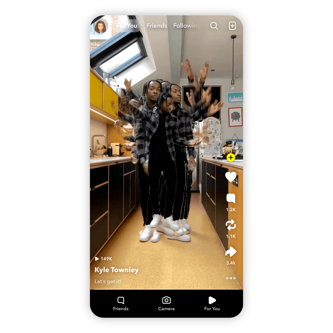 Spotlight и раздел For You в Snapchat
