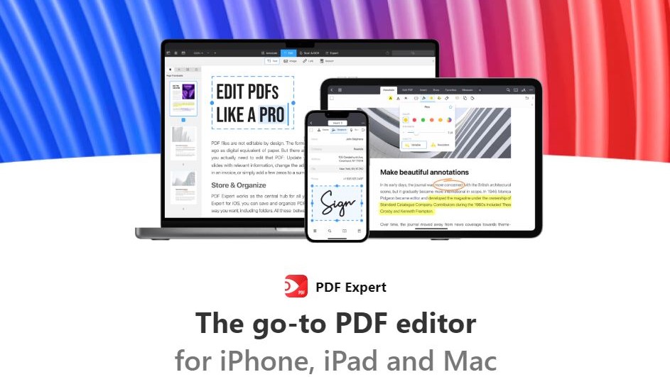 Интерфейс PDF Expert на macOS