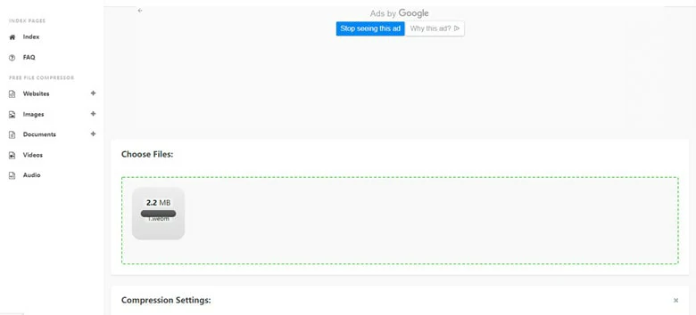 Импорт WebM в Compress.com