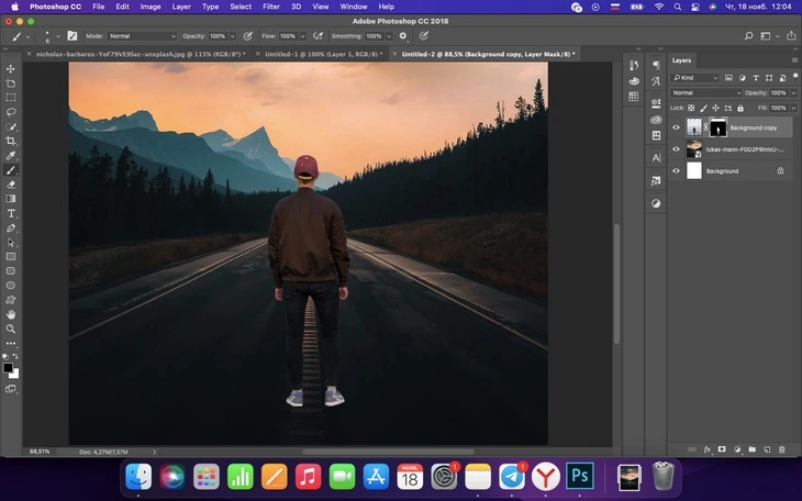 Photoshop: естественный край после доработки маски