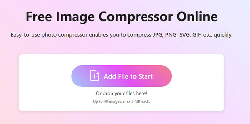Добавление изображения в ArkThinker Online Image Compressor