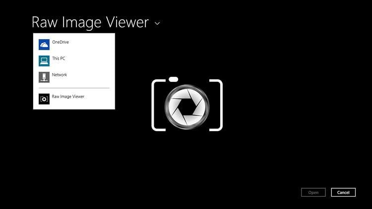 Один из интерфейсов, обозначенных как Raw Viewer