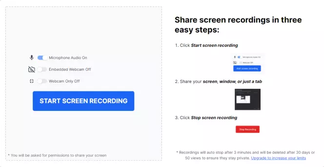 Интерфейс RecordJoy: шаг 1