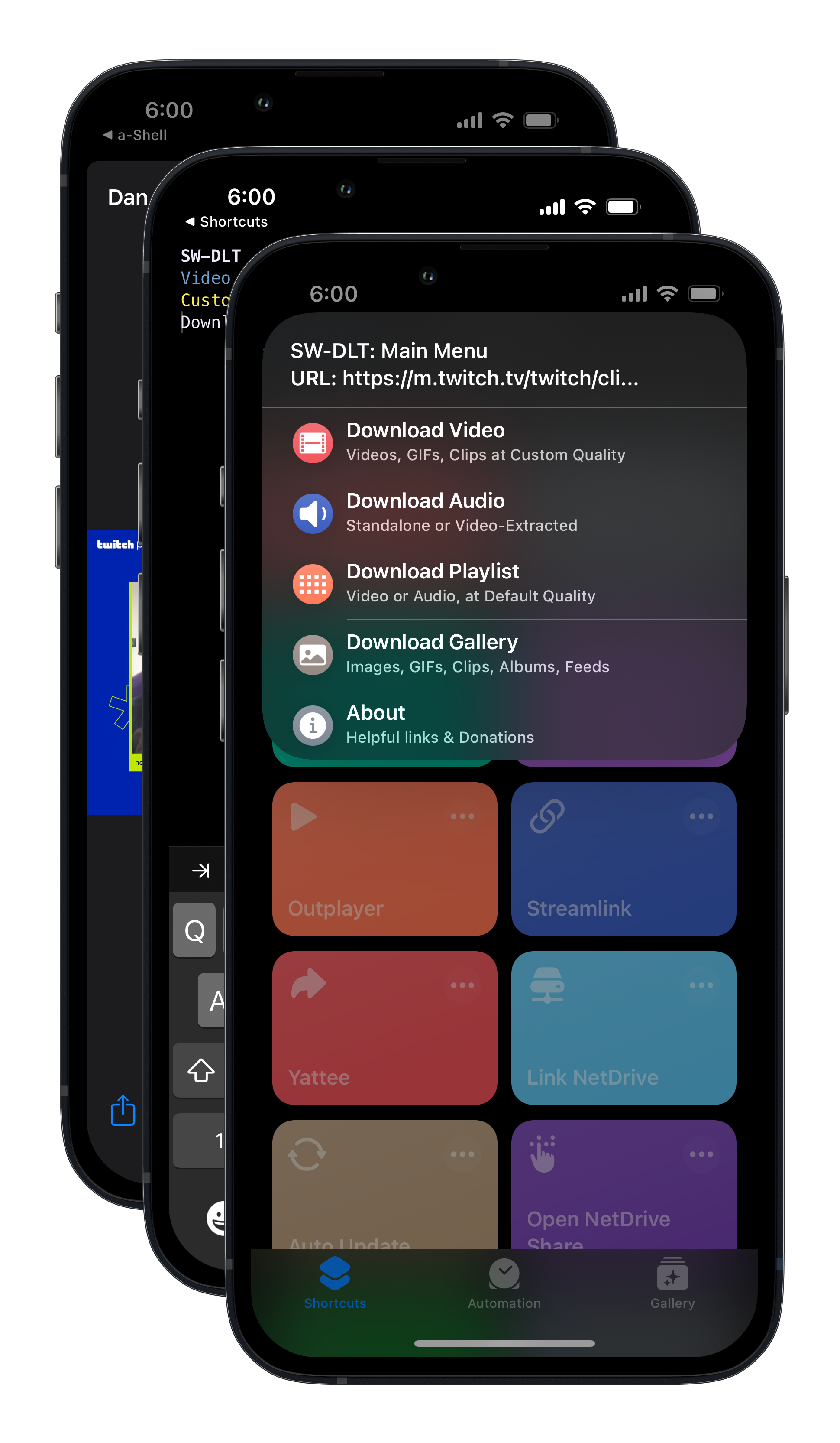 Этапы работы SW-DLT в приложении Команды на iPhone и iPad