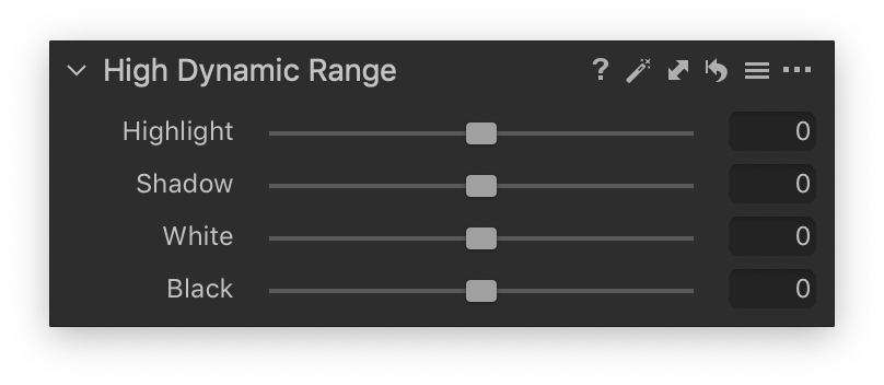Инструмент High Dynamic Range в Capture One