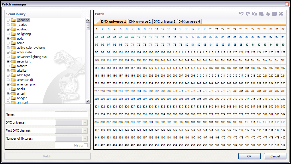 Patch manager Magic 3D Easy View с библиотекой приборов и DMX universe