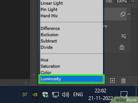 Режим Luminosity для уменьшения цветных артефактов