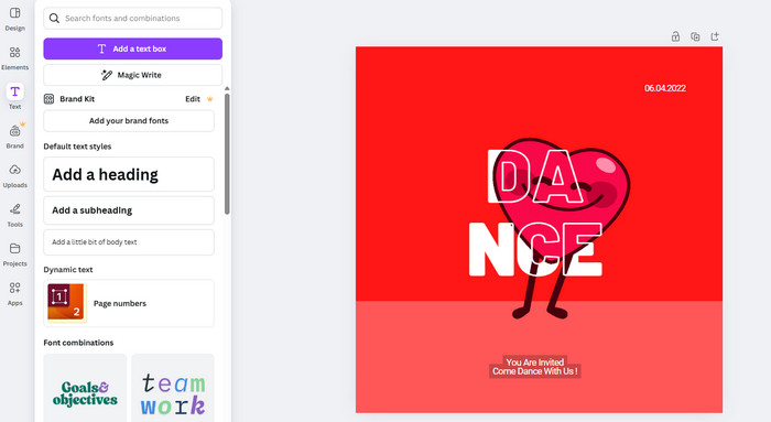 Редактор анимации в Canva