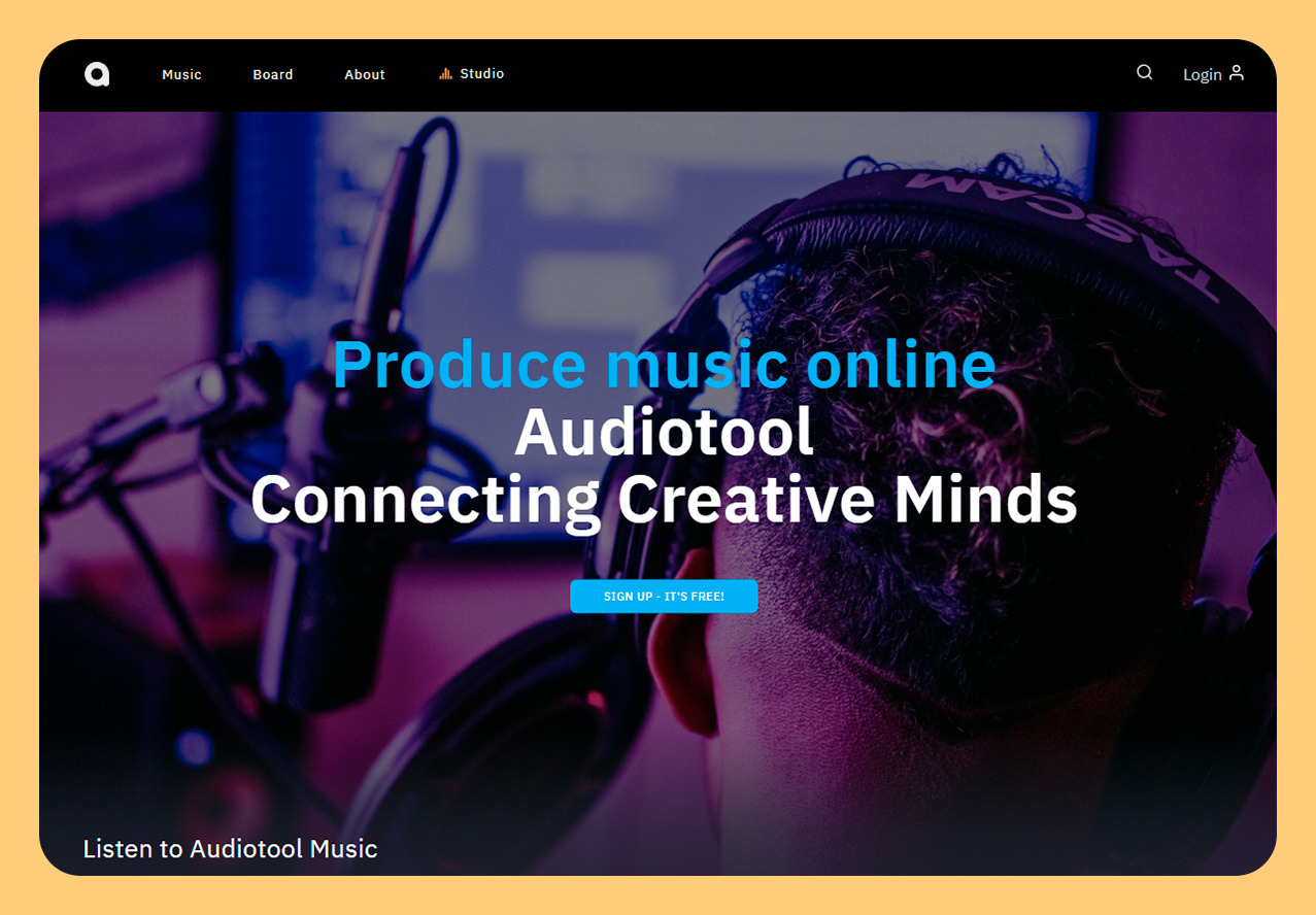 Интерфейс Audiotool