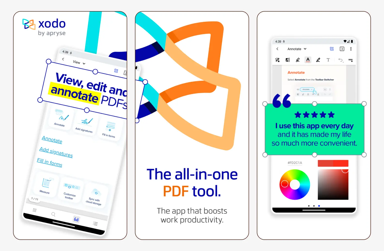 Интерфейс Xodo